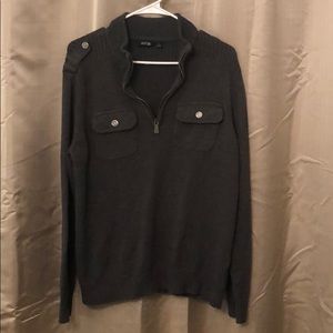 Dark gray men’s APT 9 pullover sweater
